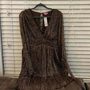 Burgundy and gold dress, never worn